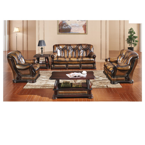 Furniture Superstores 3 - Piece Leather Living Room Set | Wayfair